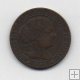 ESPAÑA ISABEL II DEL AÑO 1868 DE 1 CENTIMO DE ESCUDO OM BARCELONA
