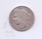 FRANCIA DEL AÑO 1888 DE 1 FRANCO 