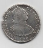 ESPAÑA CARLOS IV DEL AÑO 1798 DE 8 REALES