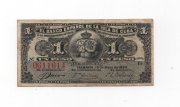 ESPAÑA BILLETE BANCO DE ESPAÑA DEL AÑO 1896 DE 1 PESO. ISLA DE CUBA