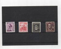 ESTADO ESPAÑOL (FRANCO) DEL AÑO 1948 Nº 1033/36 ** PERSONAJES 