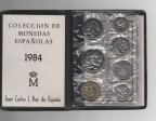 ESPAÑA CARTERA OFICIAL DE PESETAS J. CARLOS I DEL AÑO 1984 