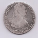 ESPAÑA CARLOS IV DEL AÑO 1797 DE 8 REALES