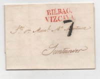 ESPAÑA Nº 22 VIZCAYA-BILBAO DEL 8-11-1839
