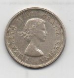 CANADA DEL AÑO 1960 DE 25 CENTIMOS