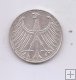 ALEMANIA DEL AÑO 1960 LETRA J DE 5 MARCOS 