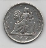 GUATEMALA DEL AÑO 1896 DE 1 PESO