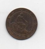 G. PROVISIONAL DEL AÑO 1870 DE 1 CENTIMO