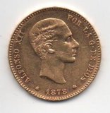 ALFONSO XII DEL AÑO 1878 DE 25 PESETAS