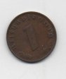 ALEMANIA REICH DEL AÑO 1940 LETRA F DE 1 REICHPFENNIG 
