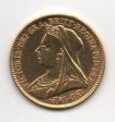 GRAN BRETAÑA DEL AÑO 1894 DE 1/2 LIBRA