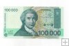 CROACIA DEL AÑO 1993 DE 100000 DINARA