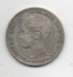 ALFONSO XIII DEL AÑO 1901 *0 DE 1 PESETA