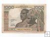 AFRICA DEL OESTE DEL AÑO 1959-65 DE 1000 FRANCS