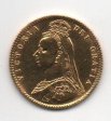 GRAN BRETAÑA DEL AÑO 1901 DE 1/2 LIBRA