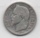 FRANCIA DEL AÑO 1869 DE 2 FRANCOS