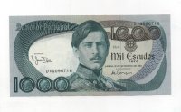 PORTUGAL DEL AÑO 1980 DE 1000 ESCUDOS