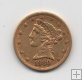ESTADOS UNIDOS DEL AÑO 1880 DE 5 DOLARES