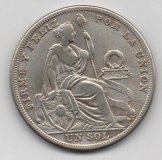 PERU DEL AÑO 1926 DE 1 SOL