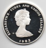 TURKS I CAICOS DEL AÑO 1982 DE 10 CROWNS