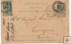 BELGICA POSTAL N-22 SELLO DE 5 CENTIMOS VERDE