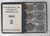 ESPAÑA CARTERA OFICIAL DE PESETAS J. CARLOS I DEL AÑO 1983 