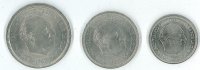ESTADO ESPAÑOL (FRANCO) DEL AÑO 1957 SERIE BA DE 5/25/50 PESETAS
