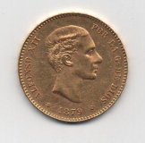 ALFONSO XII DEL AÑO 1879 *79 DE 25 PESETAS 