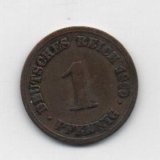 ALEMANIA IMPERIO DEL AÑO 1899 LETRA F DE 1 PFENNIG 