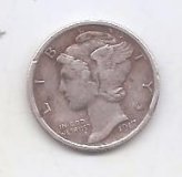 ESTADOS UNIDOS DEL AÑO 1917 DE 1 DIME