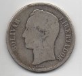 VENEZUELA DEL AÑO 1888 DE 5 BOLIVARES
