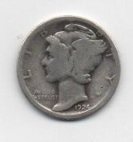 ESTADOS UNIDOS DEL AÑO 1924 LETRA D DE 1 DIME