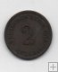 ALEMANIA IMPERIO DEL AÑO 1874 LETRA A DE 2 PFENNIG