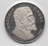 ESPAÑA- MEDALLA DE PLATA -ANTONIO GAUDI