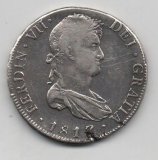 ESPAÑA FERNANDO VII DEL AÑO 1817 DE 8 REALES
