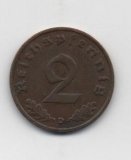 ALEMANIA REICH DEL AÑO 1937 LETRA D DE 1 REICHSPFENNIG 