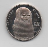 ESPAÑA- MEDALLA DE PLATA -LEONARDO DA VINCI 1 ONZA DE 2010