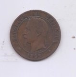 FRANCIA DEL AÑO 1862 DE 10 CENTIMOS