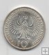 ALEMANIA FEDERAL DEL AÑO 1972 LETRA G AROS OLIMPICOS DE 10 MARCOS