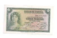 II REPUBLICA AÑO 1935 DE 5 PTS