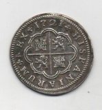 ESPAÑA FELIPE V DEL AÑO 1721 DE 2 REALES
