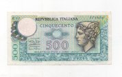 ITALIA DEL AÑO 1974 DE 500 LIRAS