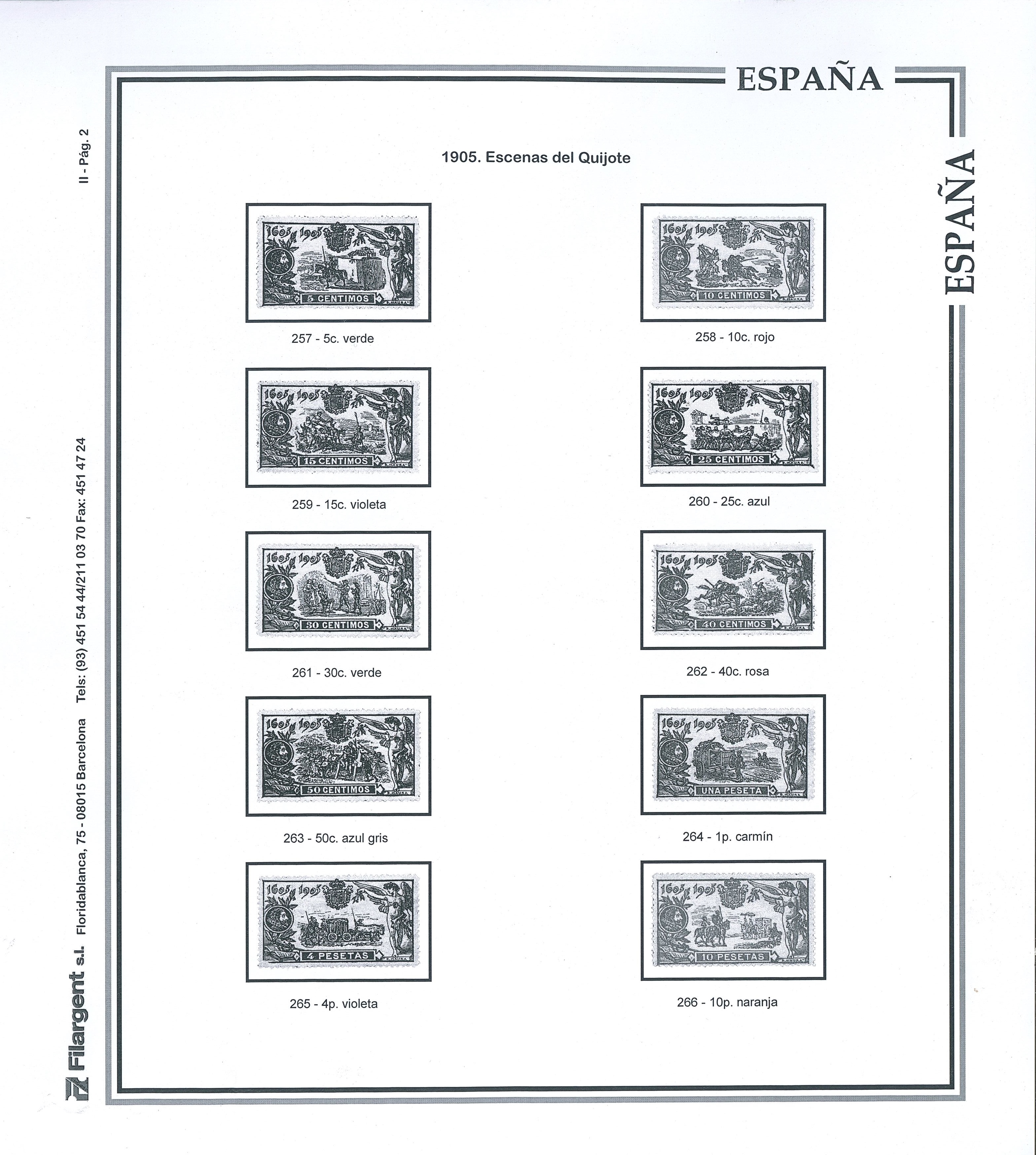 SUPLEMENTO ESPAÑA INDIVIDUAL DE 1900/1938 (montado en transparente y negro)