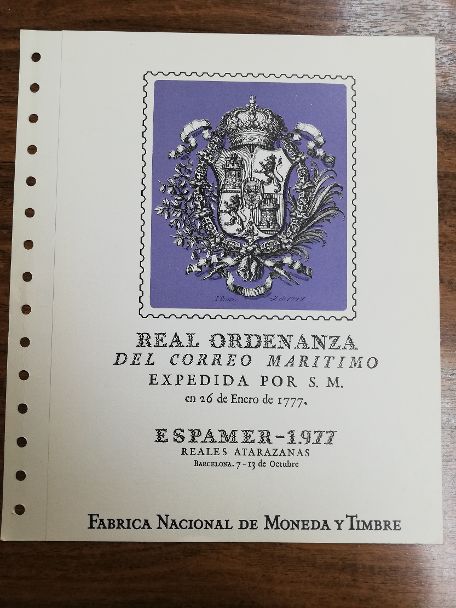DOCUMENTOS FILATELICOS DE LA FNMT