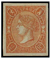 SERIE 73A- 1865- ISABEL II-  2 REALES SALMON