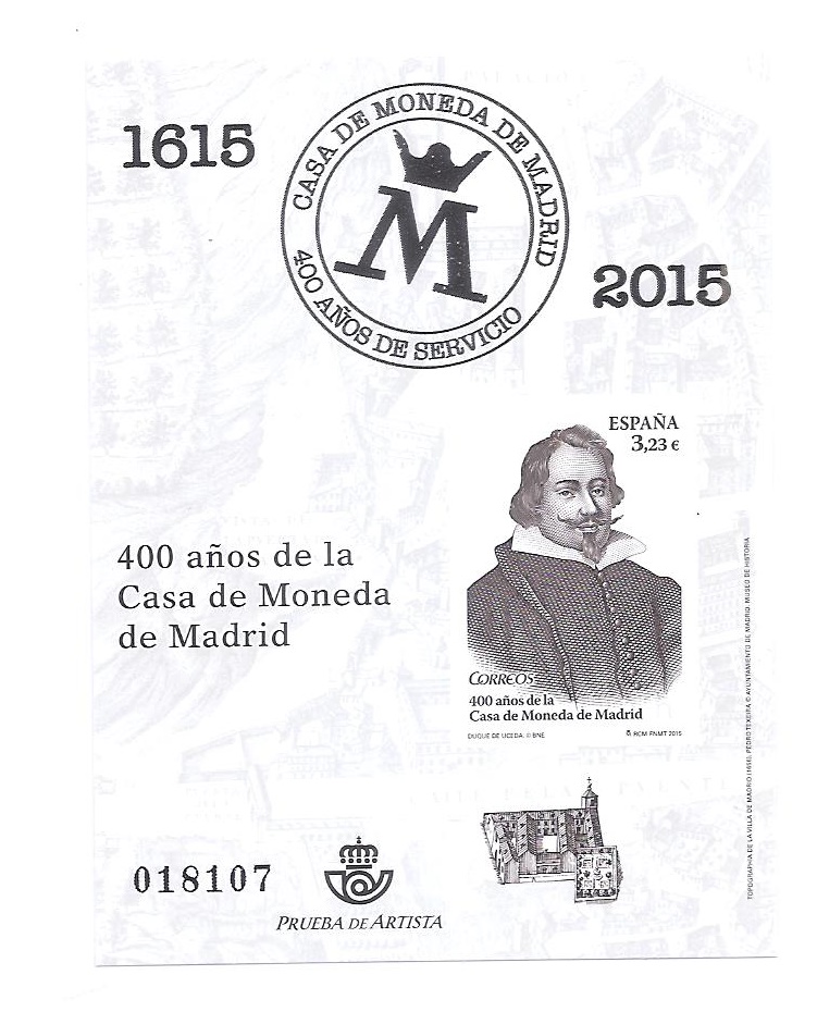 400 AÑOS DE LA CASA DE LA MONEDA DE MADRID 2015. PRUEBA 124